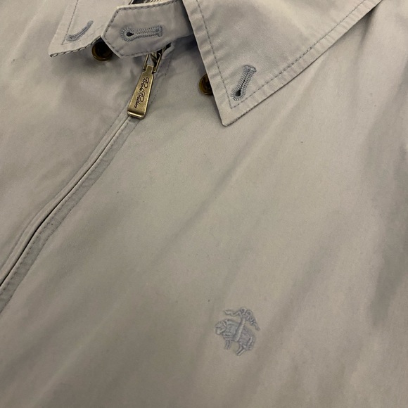 Authentic Beautiful Mens Brooks Brothers 346 bomber jacket zip up blue Large L - Picture 2 of 14